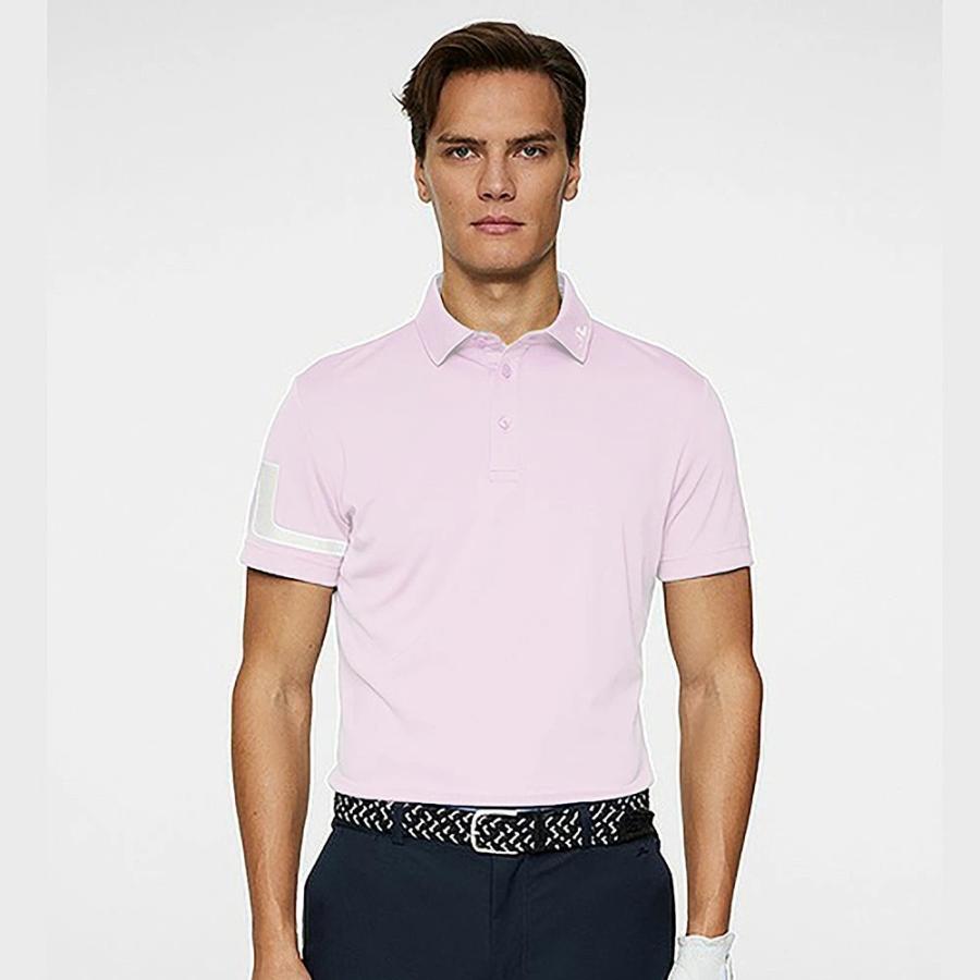 J.LINDEBERG（ジェイリンドバーグ） ショルダーロゴ 半袖 ポロ シャツ