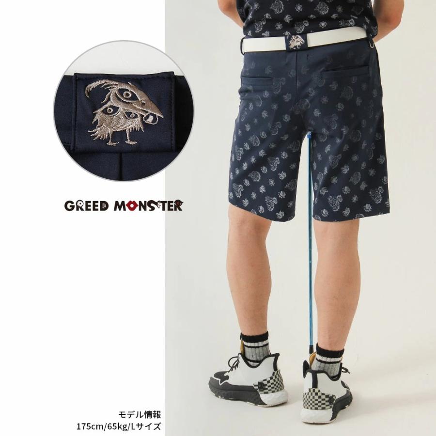 メンズ ゴルフウェア ショーツ ハーフパンツ 短パン シンプル 切替