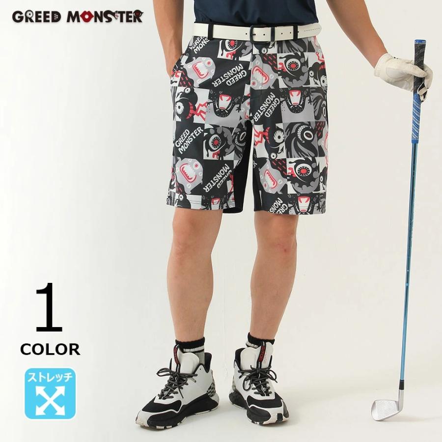 GREED MONSTER メンズ ゴルフウェア ショーツ 短パン 半ズボン ハーフ
