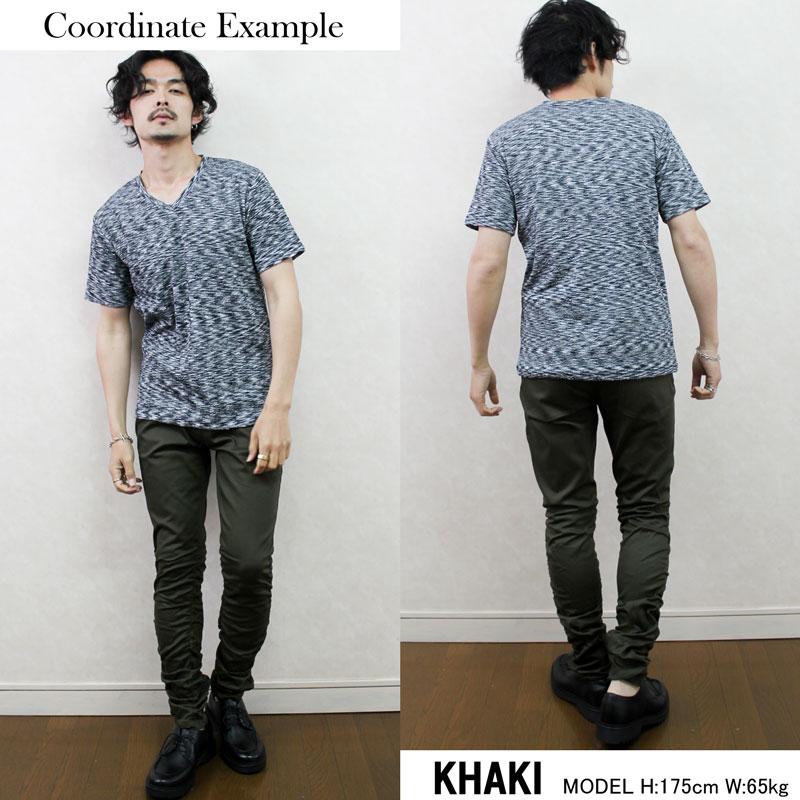 メンズ ストレッチ スキニーパンツ ツイル シャーリング 細見え 30代 40代 50代 白パン 黒 おしゃれ キレイめ 春 夏 秋 冬 カジュアル レジャー ストリート | JILL BLAZE | 08