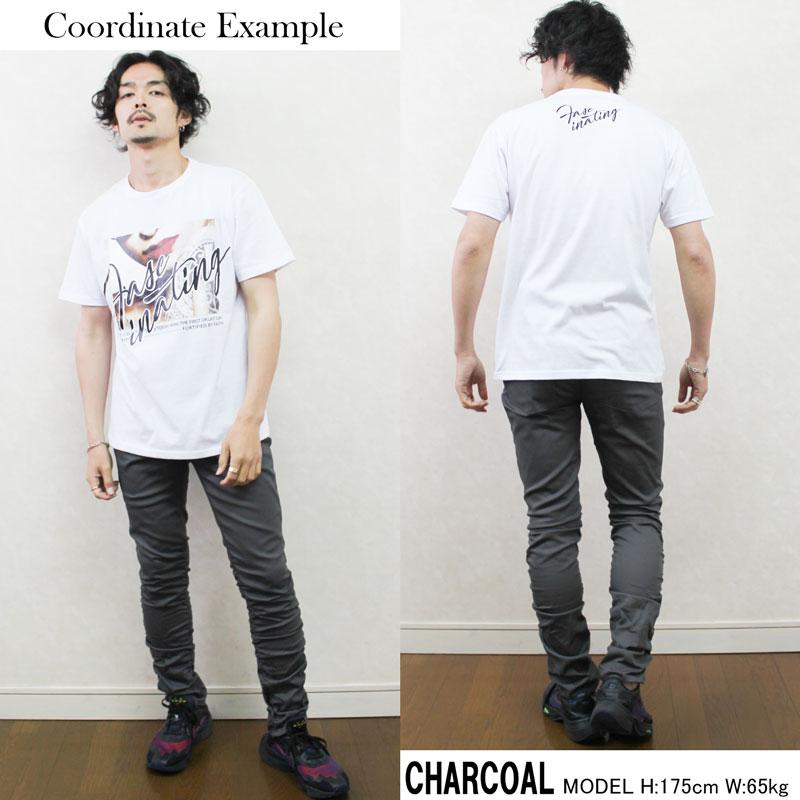 メンズ ストレッチ スキニーパンツ ツイル シャーリング 細見え 30代 40代 50代 白パン 黒 おしゃれ キレイめ 春 夏 秋 冬 カジュアル レジャー ストリート | JILL BLAZE | 09