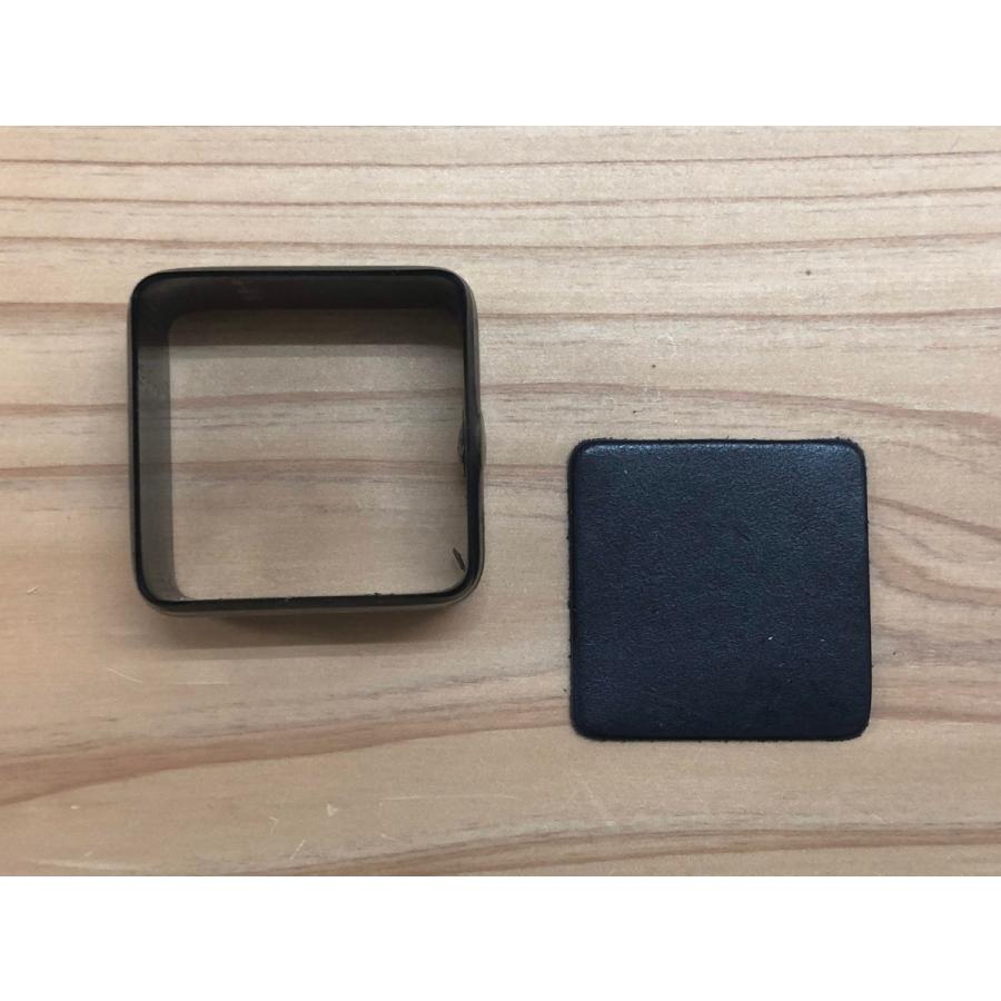 レザークラフト 工具 抜き型 正方形 辺の長さ20〜50mm 角アール : 抜型