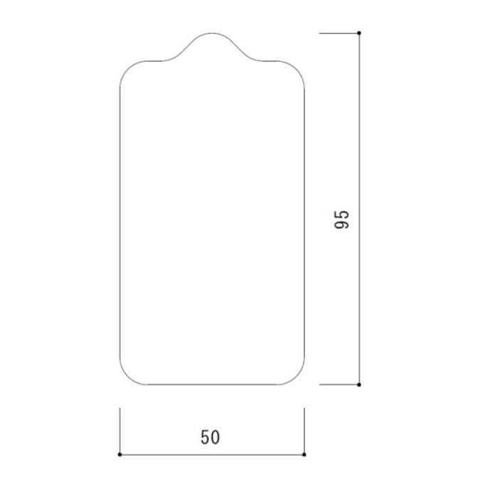 レザークラフト 工具 抜き型 タグA 50mmx95mm : 抜型職人 - 通販