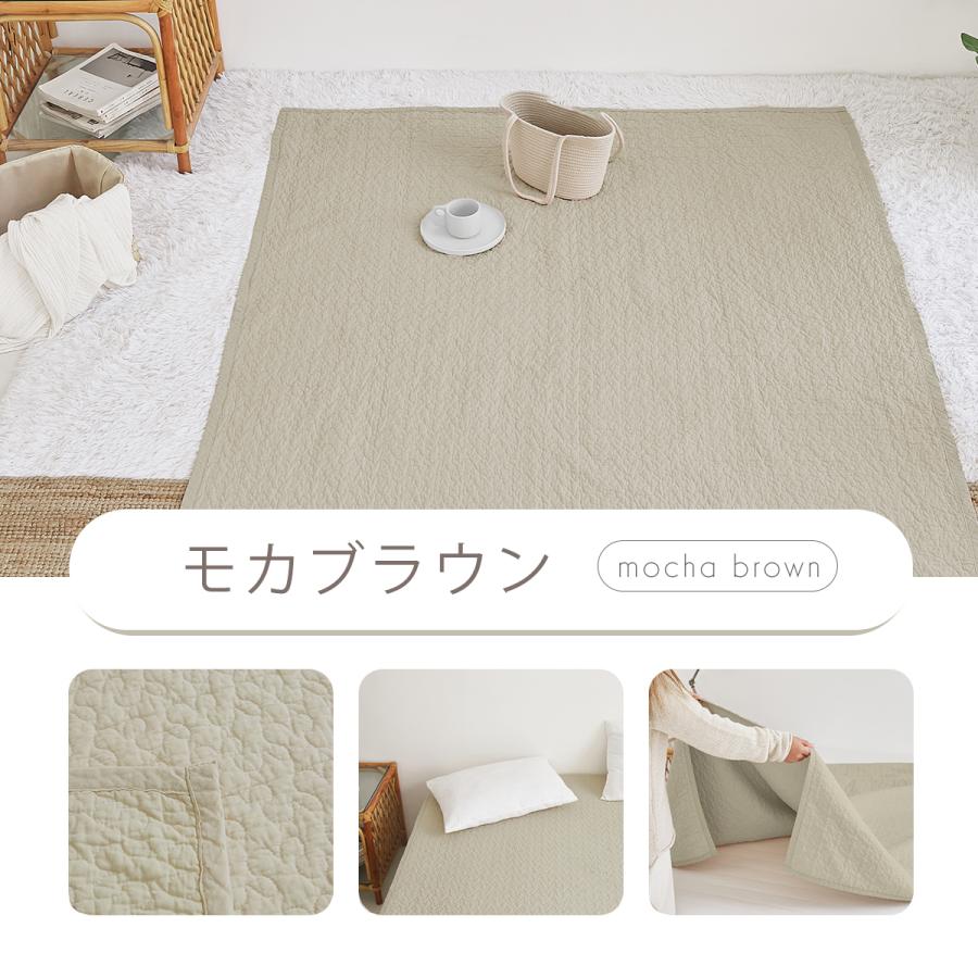 敷きパッド イブル ゴム無し ラグ 綿100% マルチケット ブランケット マルチカバー キング ズレにくい ソファーカバー ラグ おむつ替え 脱脂綿 K44118K