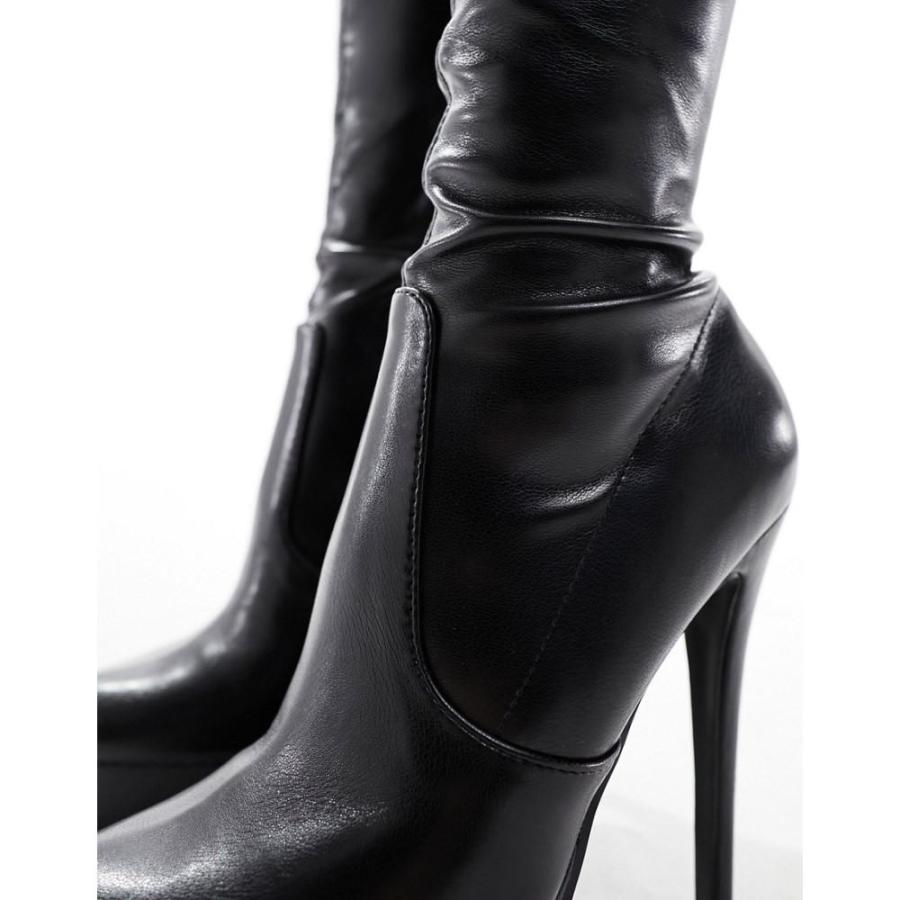 エイソス (ASOS DESIGN) レディース ブーツ シューズ・靴 Kaska High-Heeled Platform Boots In Black (ブラック)｜nul-select｜03