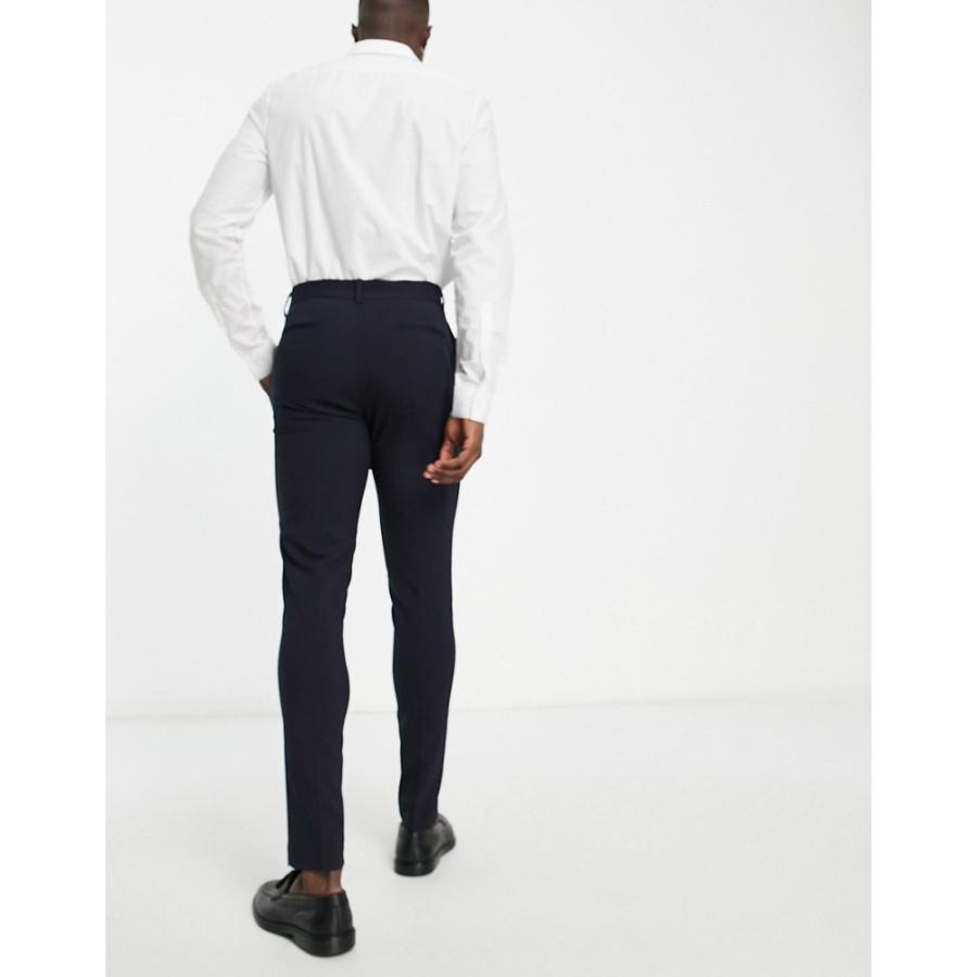 エイソス (ASOS DESIGN) メンズ スラックス ボトムス・パンツ Skinny Suit Trouser In Navy (ネイビー)｜nul-select｜03