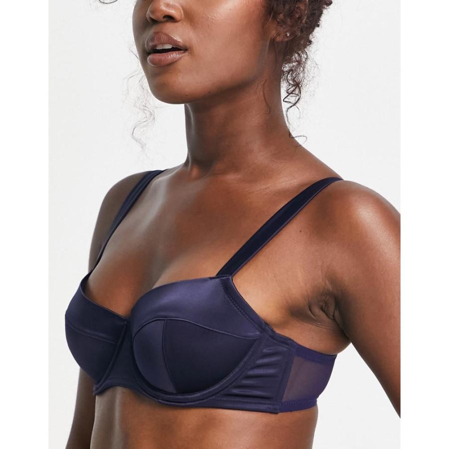 ダナ キャラン ニューヨーク (DKNY) レディース ブラジャーのみ インナー・下着 Intimates Satin Statement Bra In Night Blue ()｜nul-select｜04