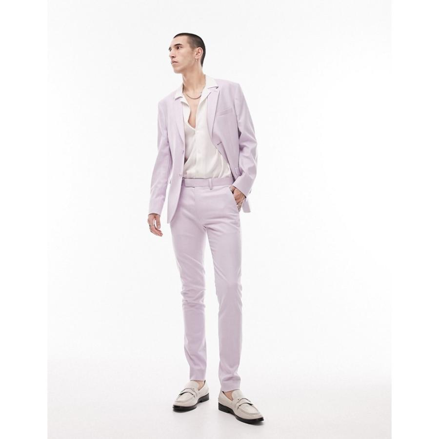 トップマン (Topman) メンズ スーツ・ジャケット アウター Super Skinny Suit Jacket In Lilac (ライラック)｜nul-select｜02