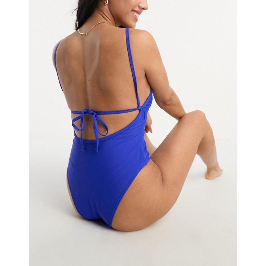 ベンチ (Bench) レディース ワンピース 水着・ビーチウェア Logo Swimsuit In Cobalt Blue (コバルトブルー)｜nul-select｜02