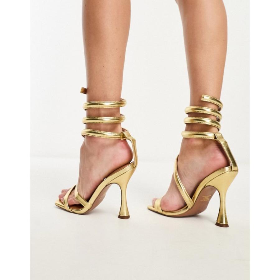 エイソス (ASOS DESIGN) レディース サンダル・ミュール シューズ・靴 Neo Ankle Coil High Heeled Sandals In Gold (ゴールド)｜nul-select｜02