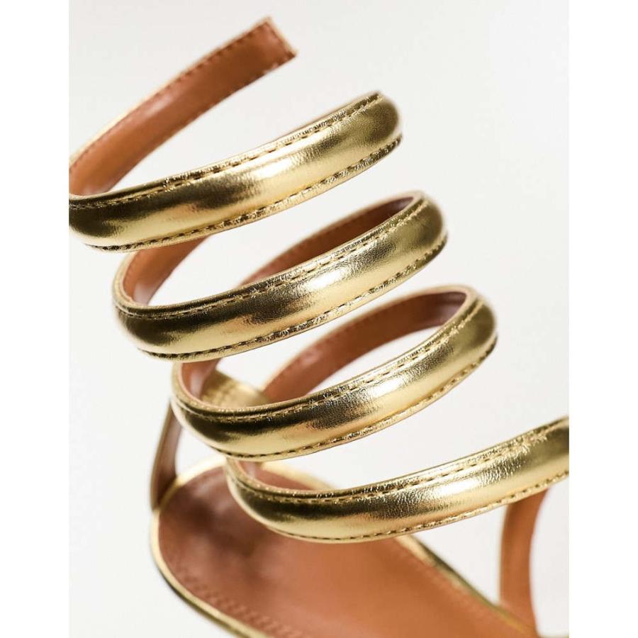 エイソス (ASOS DESIGN) レディース サンダル・ミュール シューズ・靴 Neo Ankle Coil High Heeled Sandals In Gold (ゴールド)｜nul-select｜03