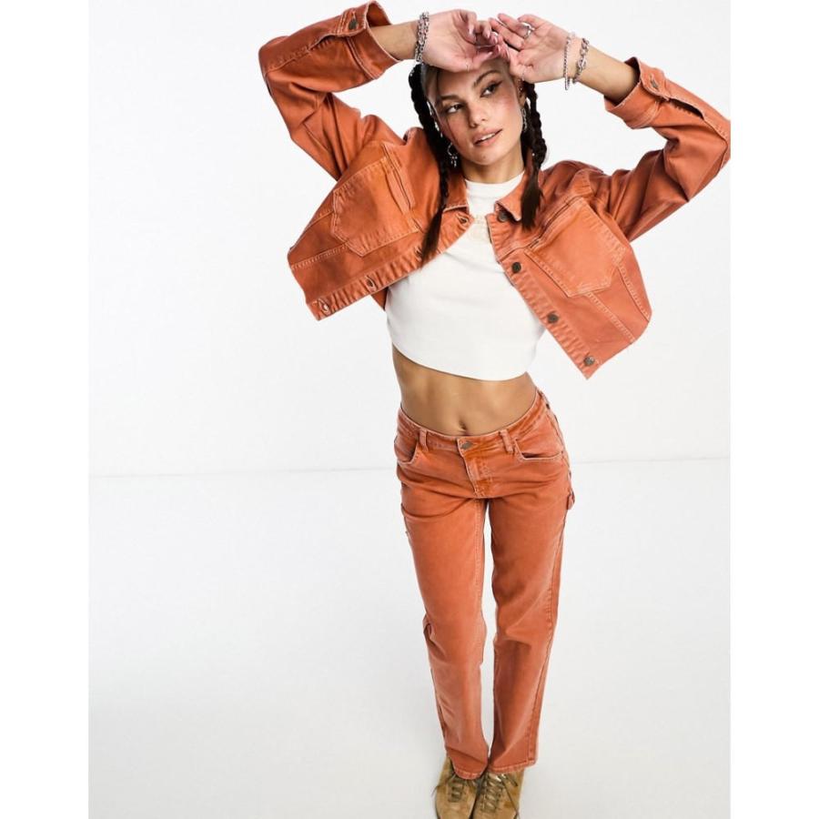 ゲス (GUESS Originals) レディース ジャケット アウター Co-Ord Denim Jacket In Orange ()｜nul-select｜03