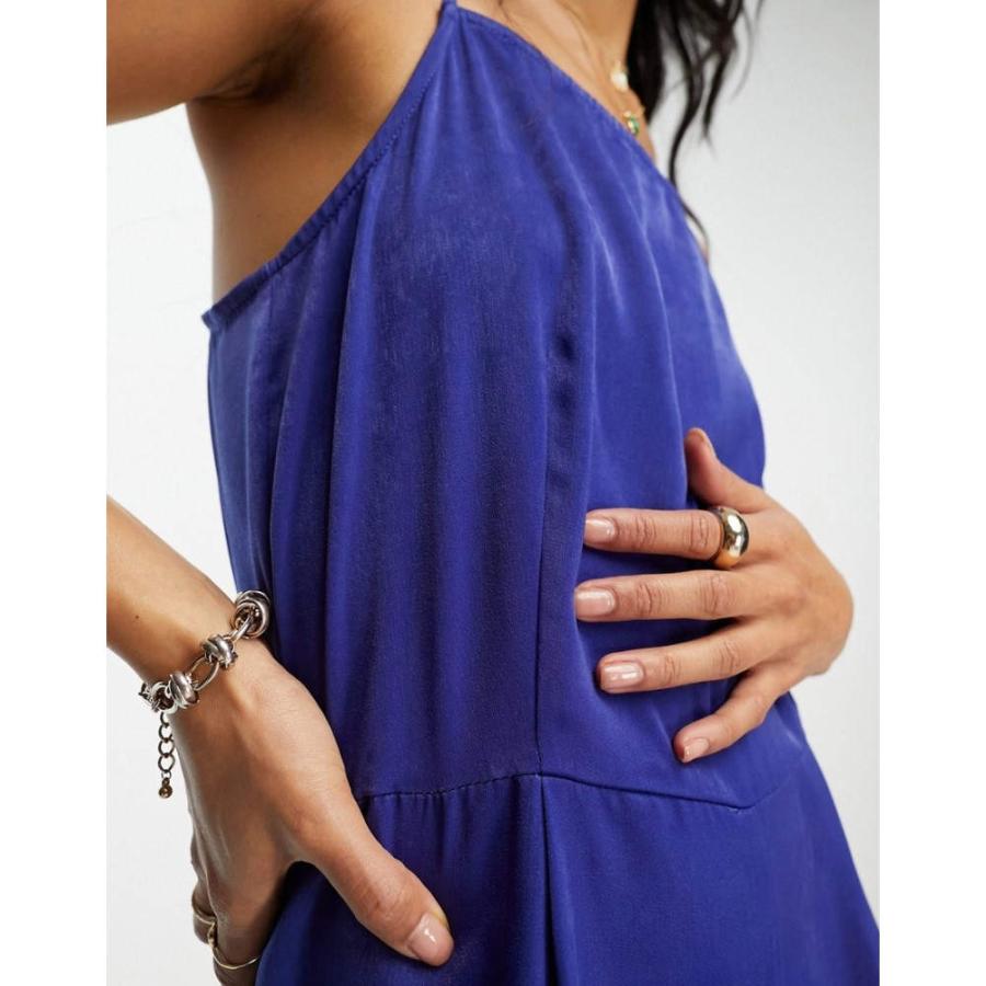 買い正規品 ヴィラ (Vila) レディース オールインワン ワンピース・ドレス Strappy Jumpsuit In Blue (ブルー)
