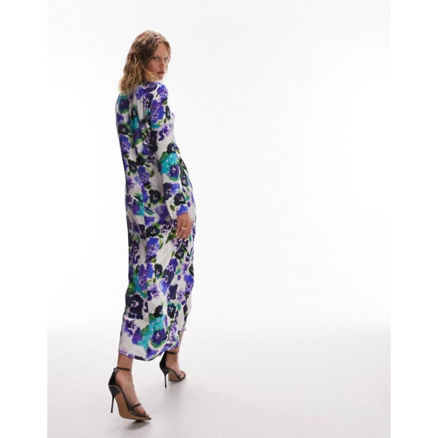 トップショップ (Topshop) レディース ワンピース ワンピース・ドレス Lea Premium Long Sleeve Maxi Dress In Floral Print (マルチカラー)｜nul-select｜03