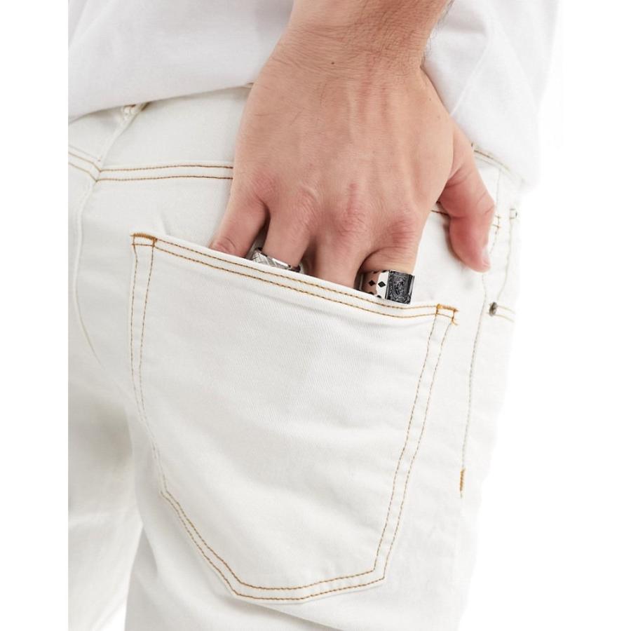 エイソス (ASOS DESIGN) メンズ ジーンズ・デニム ボトムス・パンツ Stretch Slim Jeans In Ecru (エクリュ)｜nul-select｜02