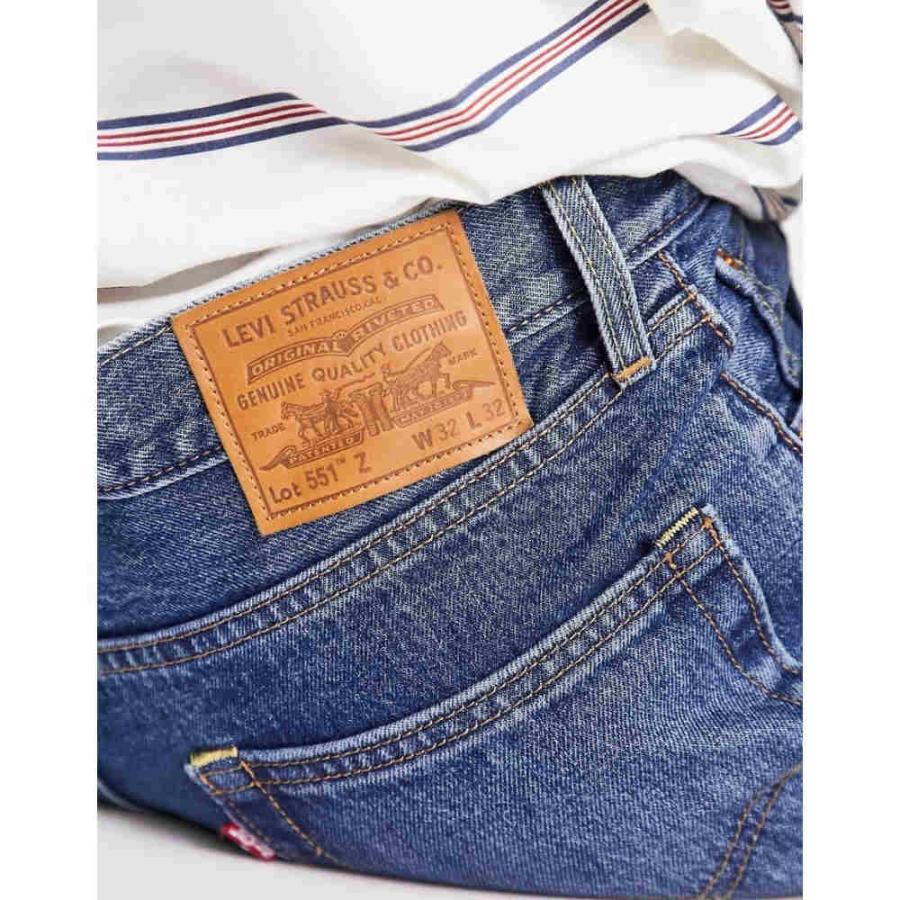 リーバイス (Levi's) メンズ ジーンズ・デニム ボトムス・パンツ 551Z Authentic Straight Fit Jeans In Mid Blue Wash (ダークインディゴ)｜nul-select｜03