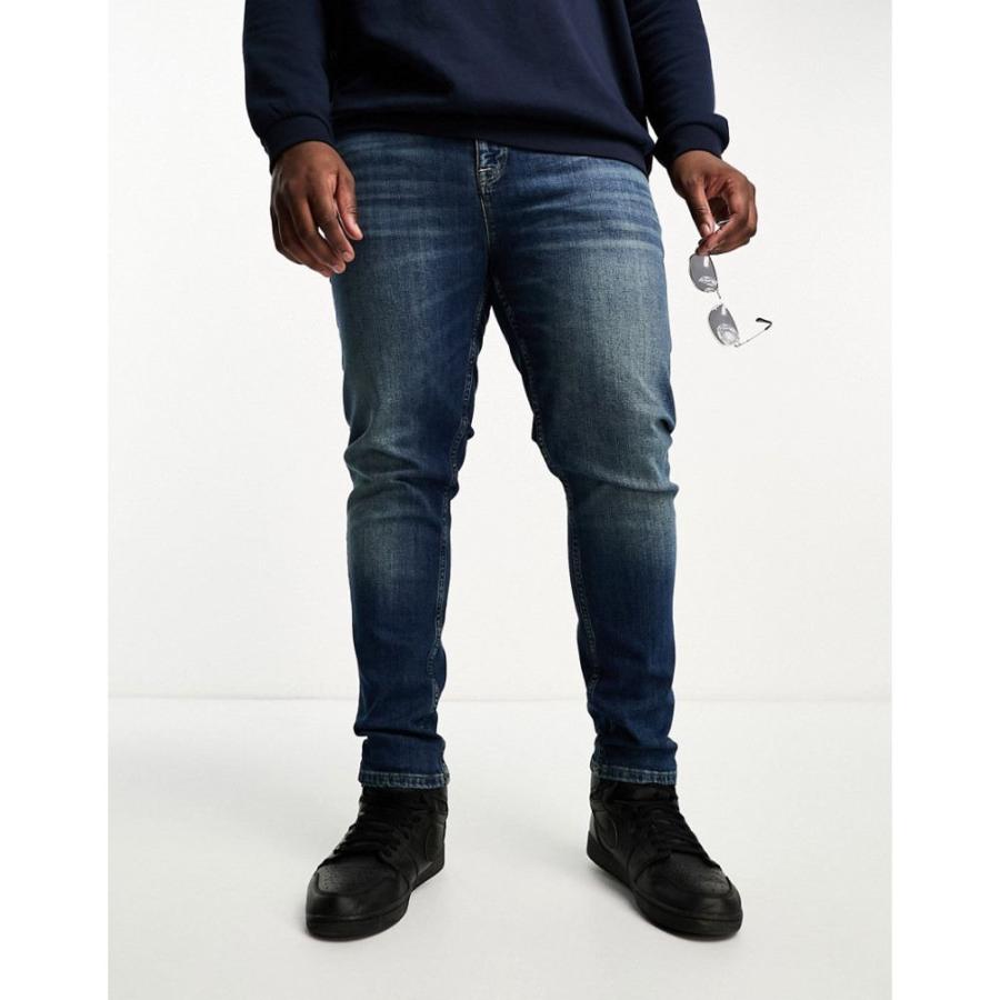 エイソス (ASOS DESIGN) メンズ ジーンズ・デニム ボトムス・パンツ Skinny Jeans In Y2K Tinted Dark Wash Blue (ブルー)｜nul-select｜02