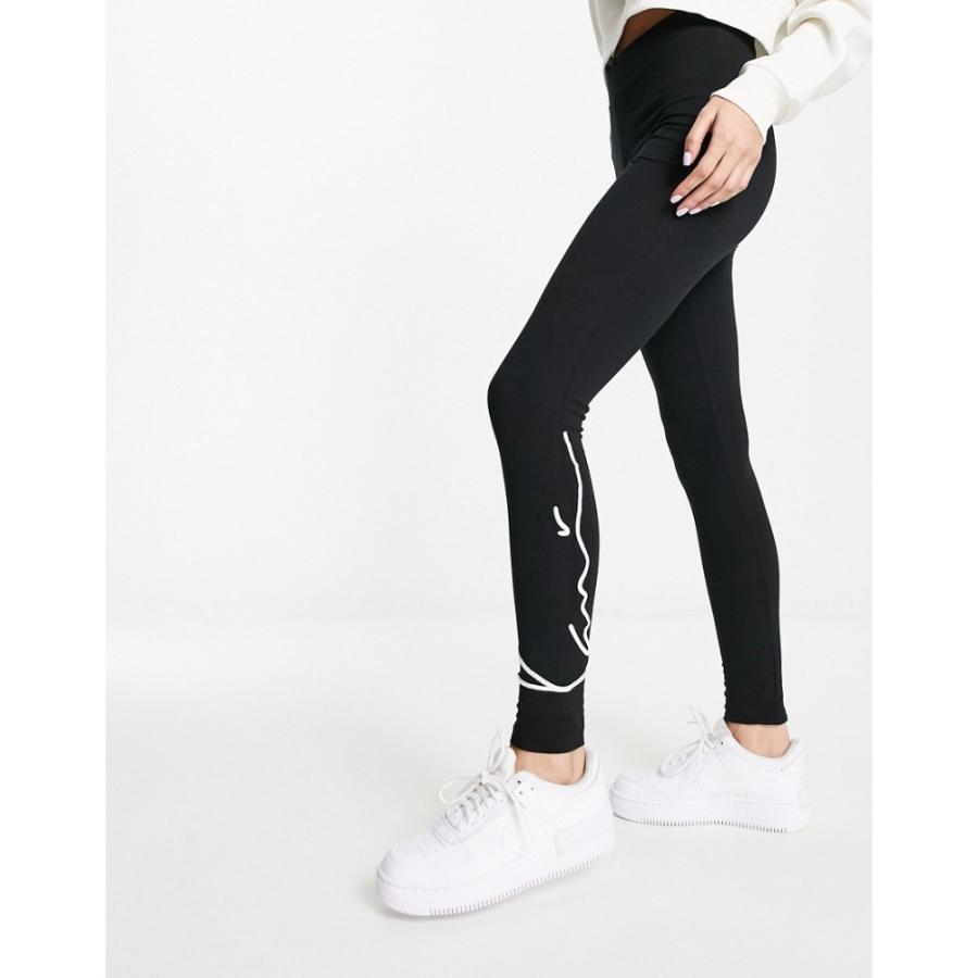 限定でセール価格 カール カナイ (Karl Kani) レディース スパッツ・レギンス インナー・下着 Signature Leggings In Black (ブラック)