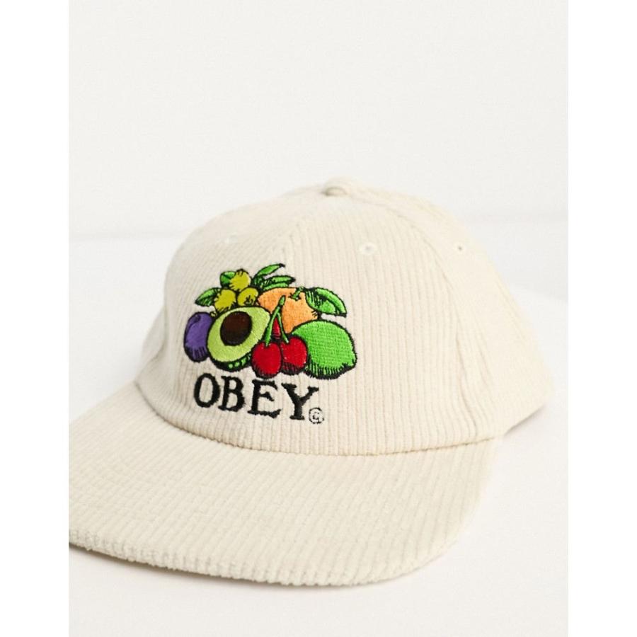 オベイ (Obey) メンズ キャップ 帽子 Fruits Corduroy Cap In Off White (ホワイト)｜nul-select｜03