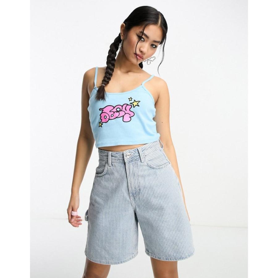 オベイ (Obey) レディース タンクトップ トップス Bubble Stars Tank Top In Blue (ブルー)｜nul-select｜04