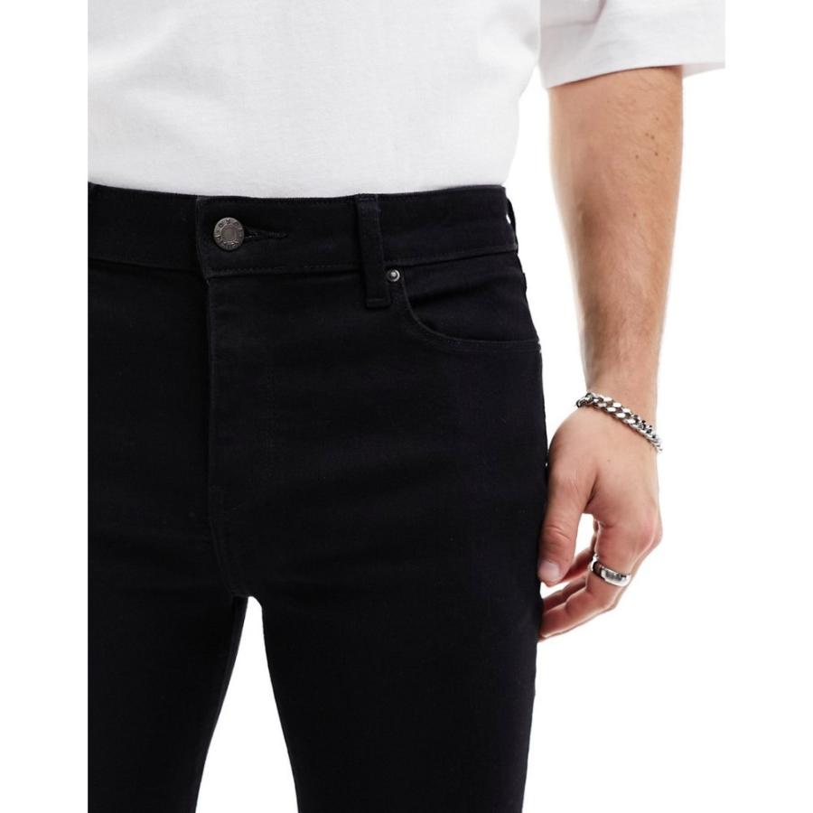 エイソス (ASOS DESIGN) メンズ ジーンズ・デニム ボトムス・パンツ Spray On Jeans With Power Stretch In Black (ブラック)｜nul-select｜02