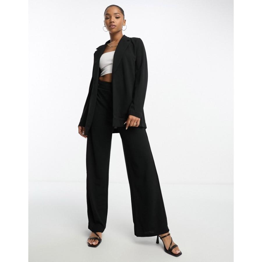 ヴェロモーダ (Vero Moda) レディース スーツ・ジャケット アウター Jersey Longline Blazer Co-Ord In Black (ブラック)｜nul-select｜04