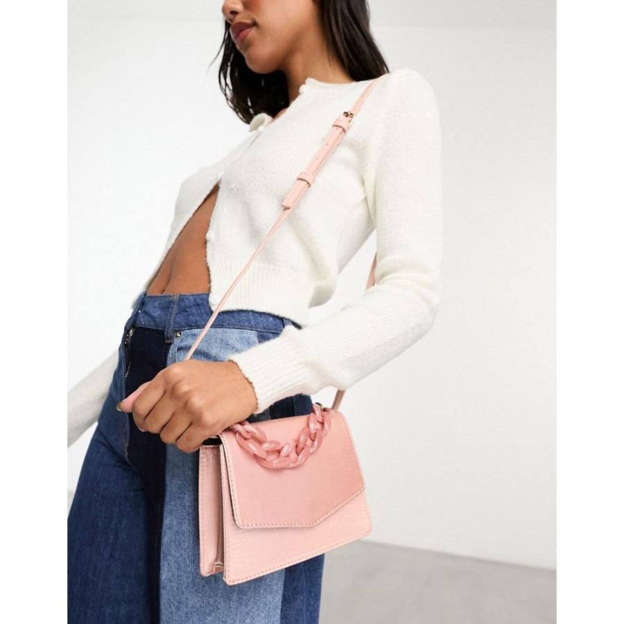 エイソス (ASOS DESIGN) レディース ショルダーバッグ バッグ Resin Top Handle Crossbody Bag