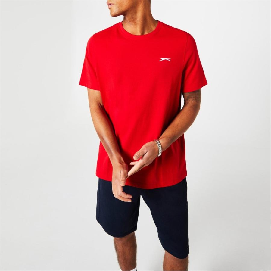 スラセンジャー (Slazenger) メンズ Tシャツ トップス Plain T Shirt (Red)｜nul-select｜04