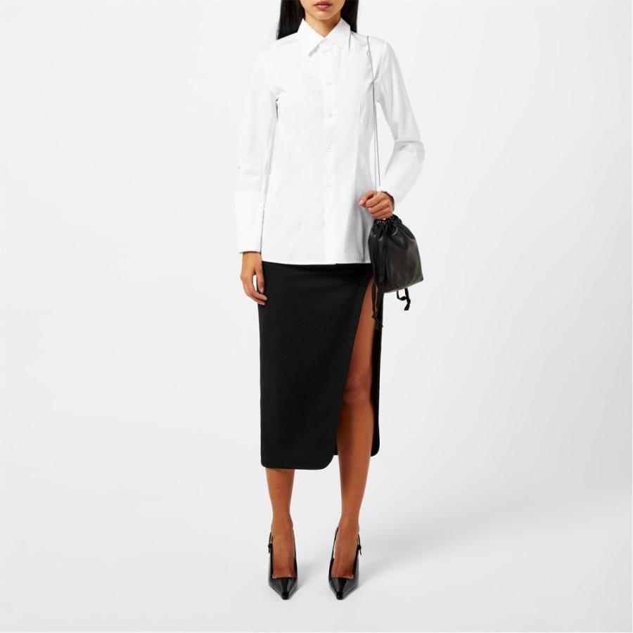 アンドゥムルメステール (ANN DEMEULEMEESTER) レディース ブラウス・シャツ トップス Gracienne Shirt (White)｜nul-select｜04