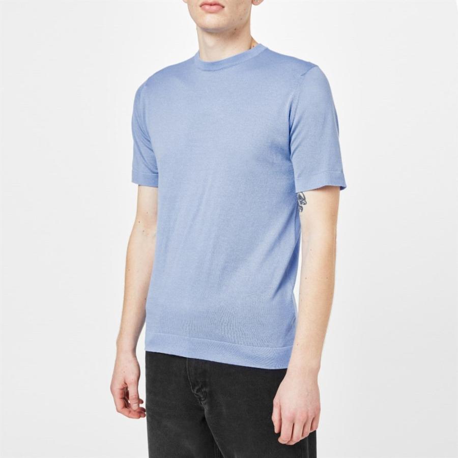 ジョンスメドレー (JOHN SMEDLEY) メンズ Tシャツ トップス Lorca T Shirt (Blue)｜nul-select｜03