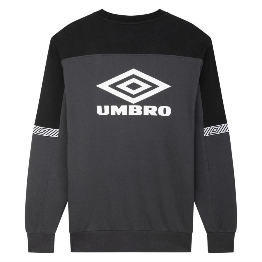 アンブロ (Umbro) メンズ スウェット・トレーナー トップス Style Club Swt Sn42 (Grey/Black)｜nul-select｜02