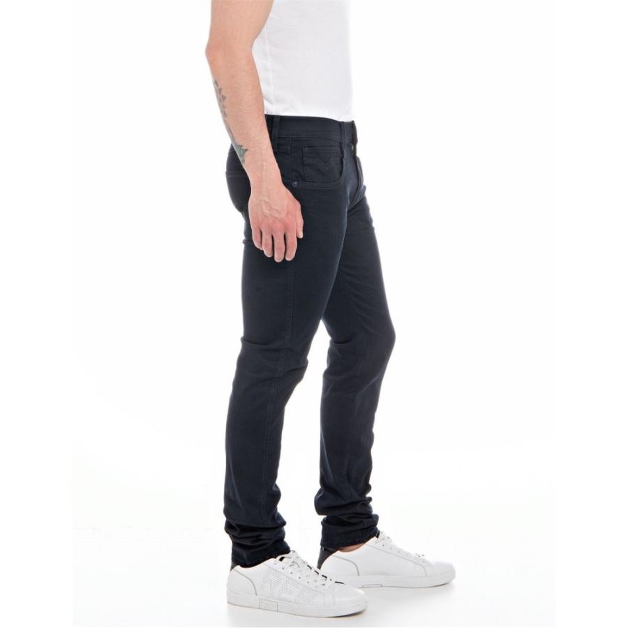 リプレイ (Replay) メンズ ジーンズ・デニム ボトムス・パンツ Hyperflex Anbass Slim Jeans (Dark Blue)｜nul-select｜03