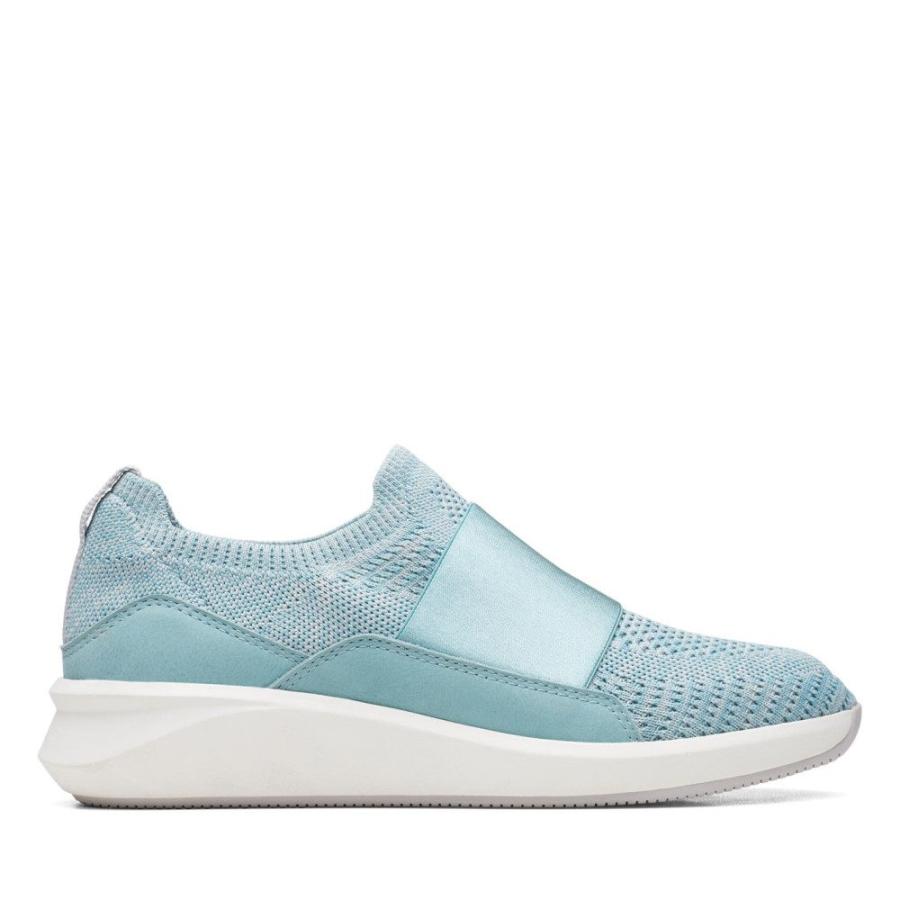 クラークス (Clarks) レディース スリッポン・フラット シューズ・靴 Un Rio Knit Trainers (Turquoise