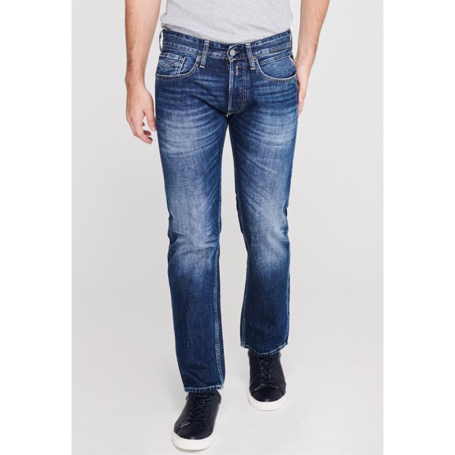 リプレイ (Replay) メンズ ジーンズ・デニム ボトムス・パンツ Newbill Comfort Fit Straight Jeans (Mid Wash)｜nul-select｜02