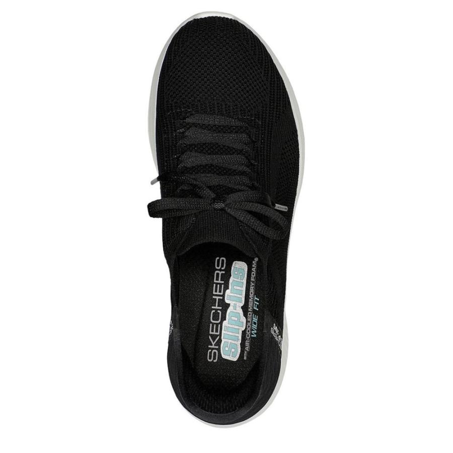 スケッチャーズ (Skechers) レディース スリッポン・フラット シューズ・靴 Slip-Ins: Ultra Flex 3.0 - Brilliant (Black/White)｜nul-select｜05