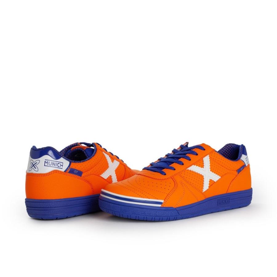 ミューニック (Munich) メンズ サッカー シューズ・靴 G3 Profit Indoor Football Shoes (Orange/Blue)｜nul-select｜05