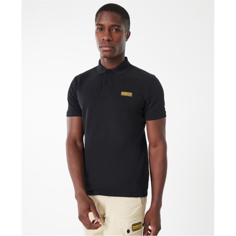 バブアー (Barbour International) メンズ ポロシャツ トップス Essential Polo Shirt (Black)｜nul-select｜02