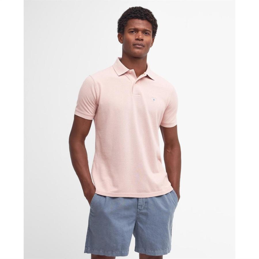 バブアー (Barbour) メンズ ポロシャツ トップス Sports Polo Shirt (Pink Mist PI)｜nul-select｜02