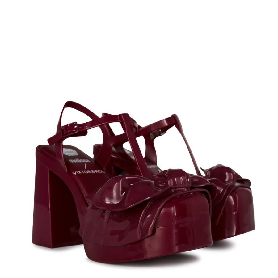 メリッサ (Melissa) レディース ヒール シューズ・靴 x Viktor and Rolf Party Heel Tie (Maroon)｜nul-select｜04