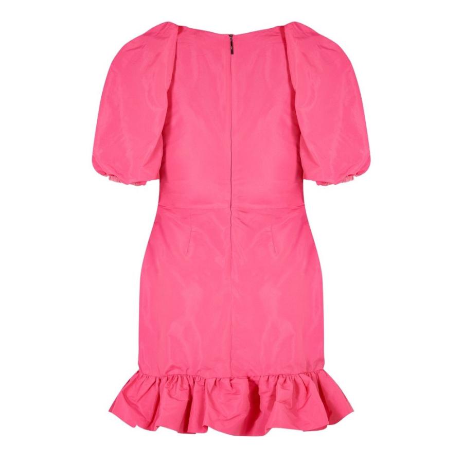 エムエスジーエム (MSGM) レディース ワンピース ワンピース・ドレス Puff Sleeve Wrap Dress (Hot Pink)｜nul-select｜05