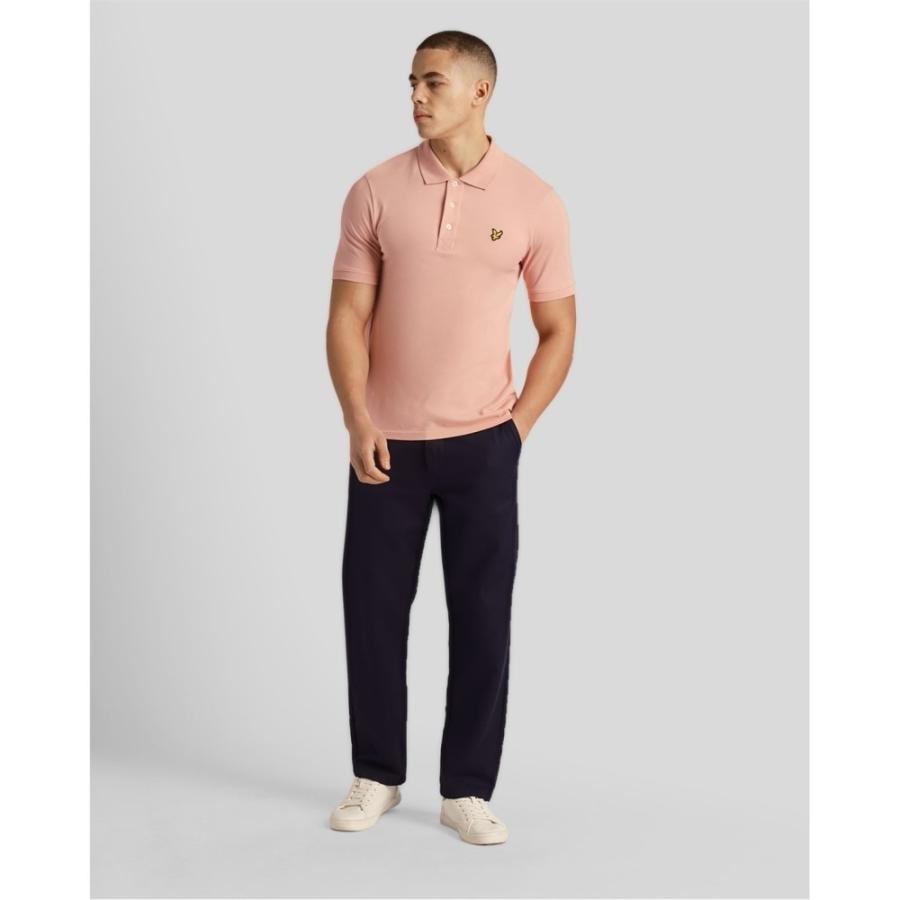 ライル アンド スコット (Lyle and Scott) メンズ ポロシャツ トップス Basic Short Sleeve Polo Shirt (Palm Pink)｜nul-select｜03