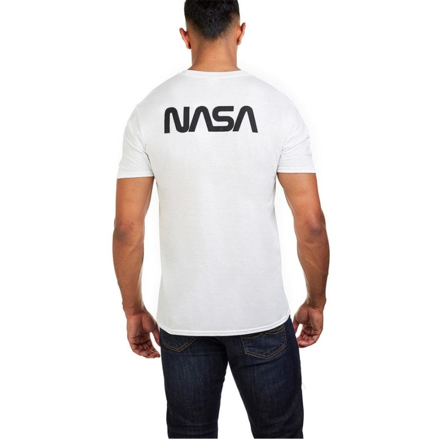 NASA メンズ Tシャツ トップス Circle Logo T Sn00 (White)｜nul-select｜04