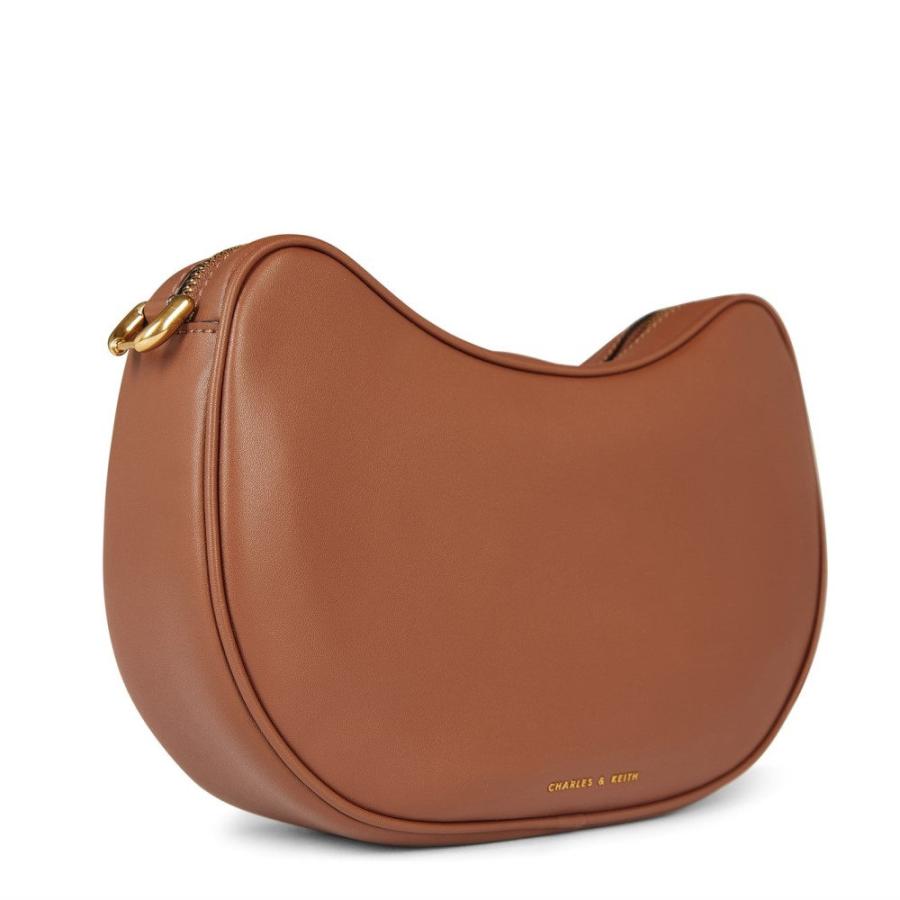 チャールズ＆キース (Charles and Keith) レディース ショルダーバッグ バッグ CnK Sonnet Shoulder (Choco)｜nul-select｜04