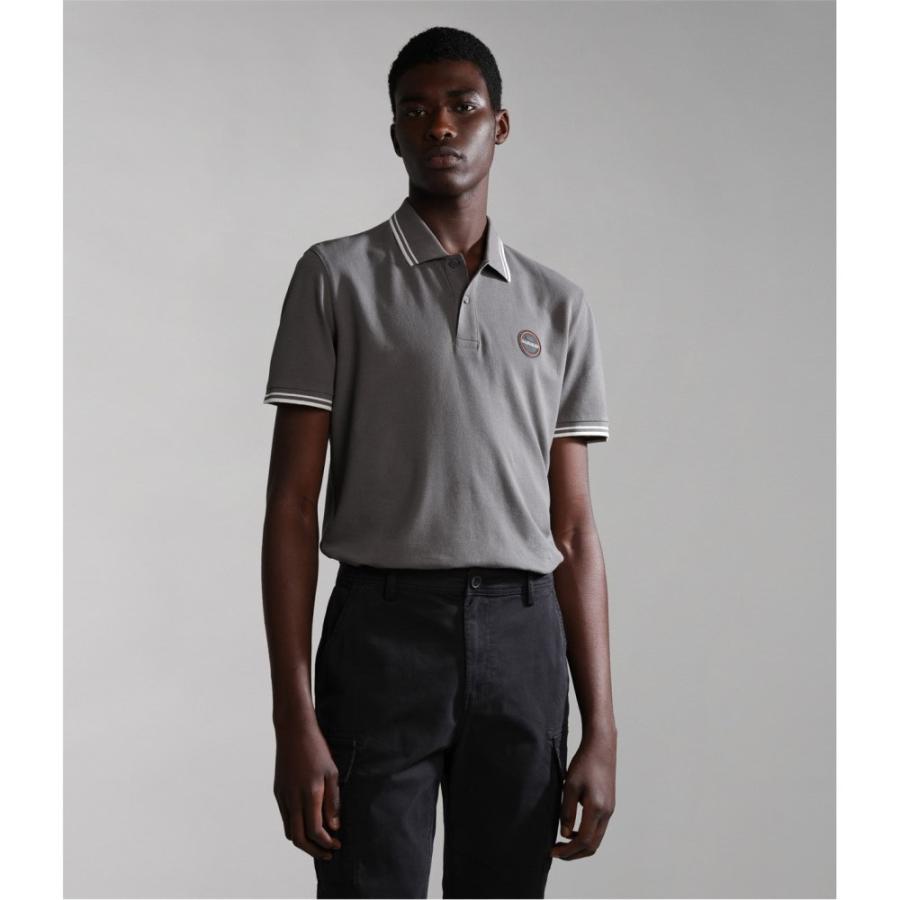 ナパピリ (Napapijri) メンズ ポロシャツ トップス E-Macas Polo Shirt (Grey Granit)｜nul-select｜02