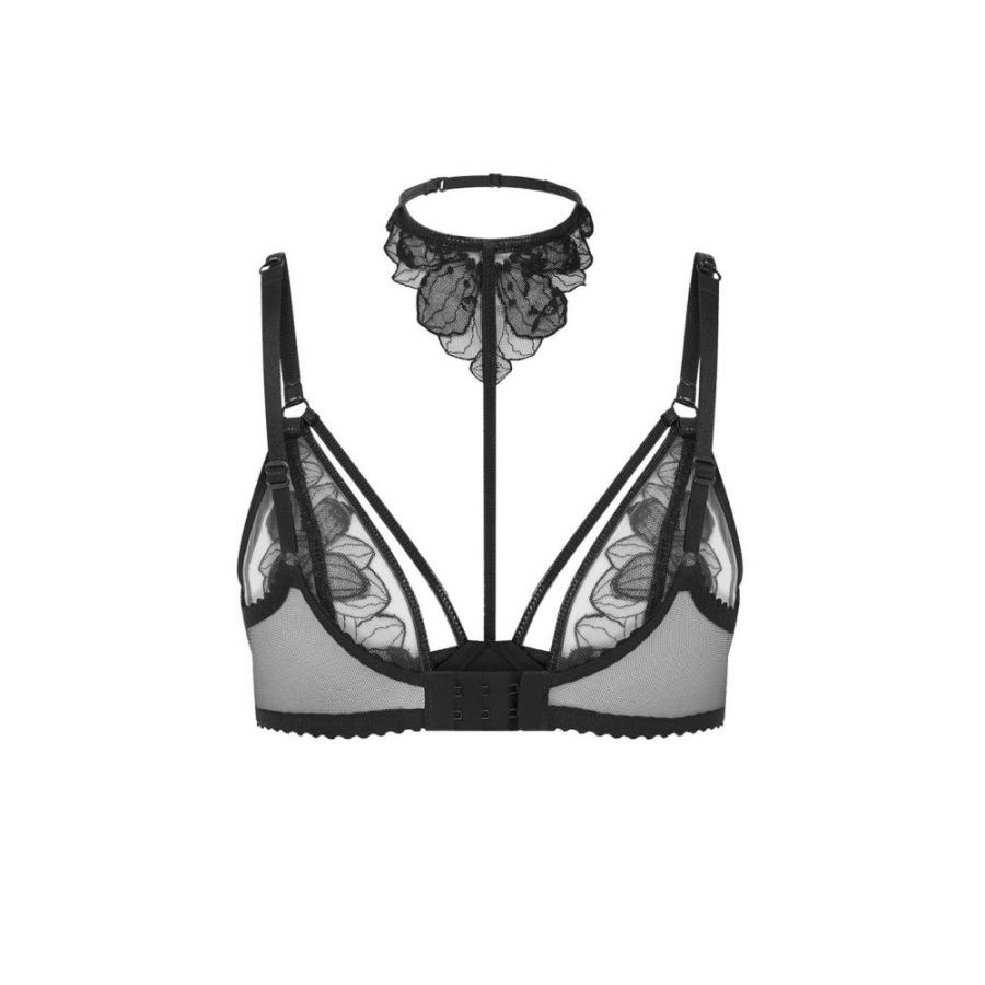 エージェントプロヴォケイター (Agent Provocateur) レディース ブラジャーのみ インナー・下着 Litzia High Necked Underwired Bra (Black)｜nul-select｜05