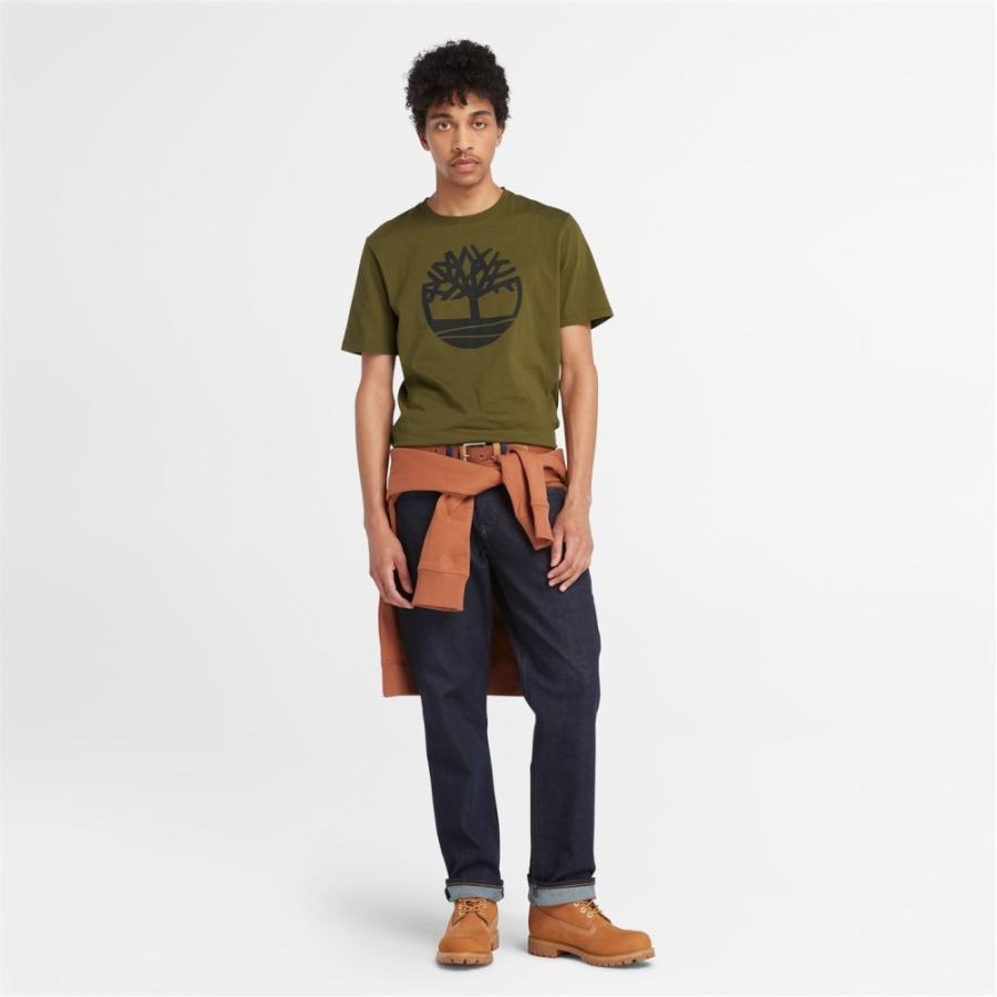 ティンバーランド (Timberland) メンズ Tシャツ トップス T Shirt (Dark Olive)｜nul-select｜03