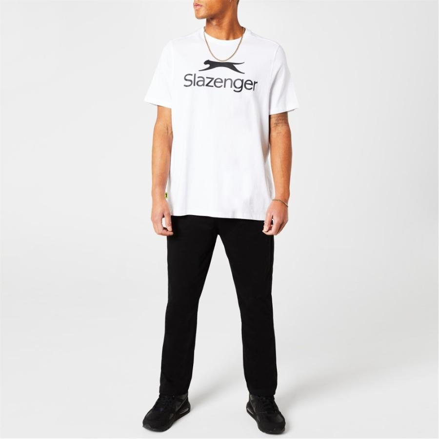 スラセンジャー (Slazenger) メンズ Tシャツ トップス Large Logo Tee (White)｜nul-select｜02