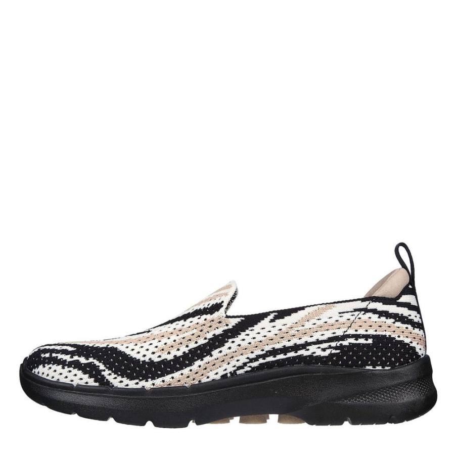 スケッチャーズ (SKECHERS) レディース スリッポン・フラット シューズ・靴 Skechers Dvf Gowalk6 Ld33 (Zebra)｜nul-select｜02