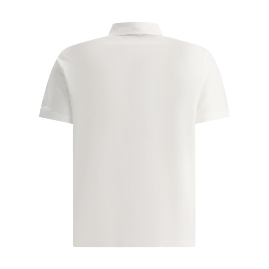 ヘルノ (Herno) メンズ ポロシャツ トップス Crepe Jersey Polo Shirt (White)｜nul-select｜02