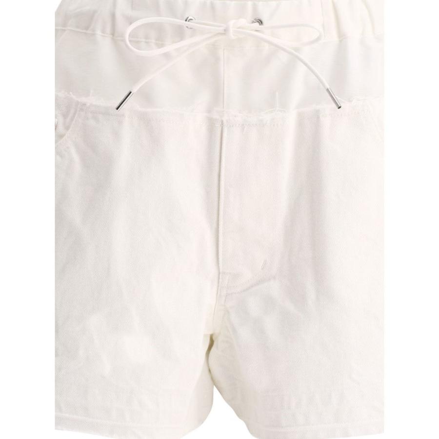 特選/公式 サカイ (Sacai) レディース ショートパンツ ボトムス・パンツ Shorts With Nylon Inserts (White)